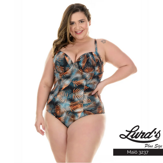 Maiô Plus Size Com Bojo Barriga Zero Ref 3237