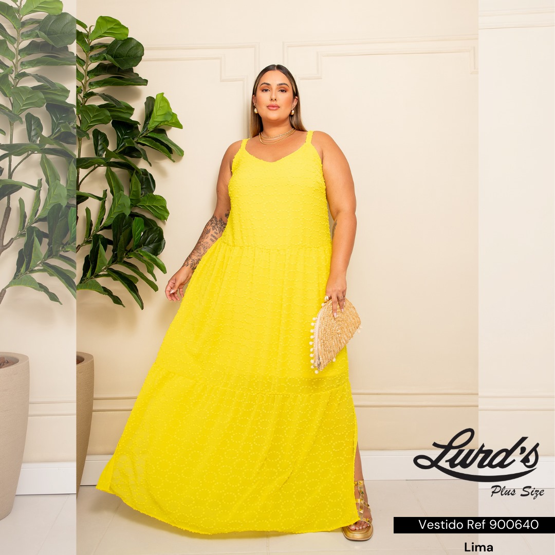 Vestido Longo Plus Size Ref 900640 Lima
