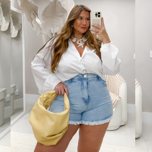 Shorts Feminino Plus Size Ref Bol-Corac Jeans