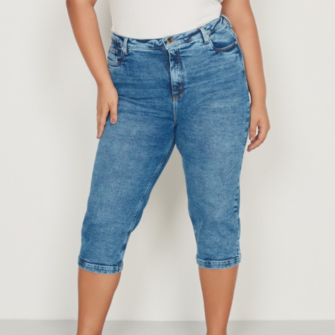 Capri Feminina Plus Size Ref 35686B Jeans