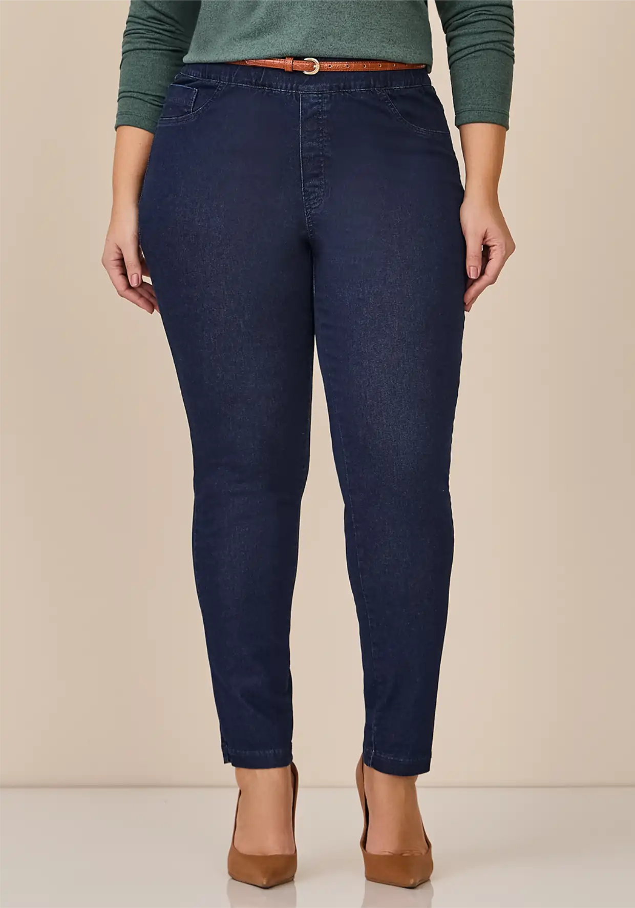 Calça Skinny Feminina Plus Size Ref 51140083 Jeans