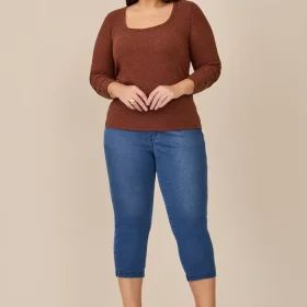 Calça Feminina Capri Plus Size Ref 51140082 Jeans