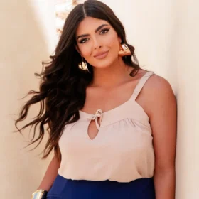 Regata Feminina Alcinha Plus Size Ref 700825 Bege