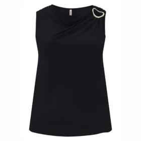 Regata Feminina Plus Size Ref C5125 Preto