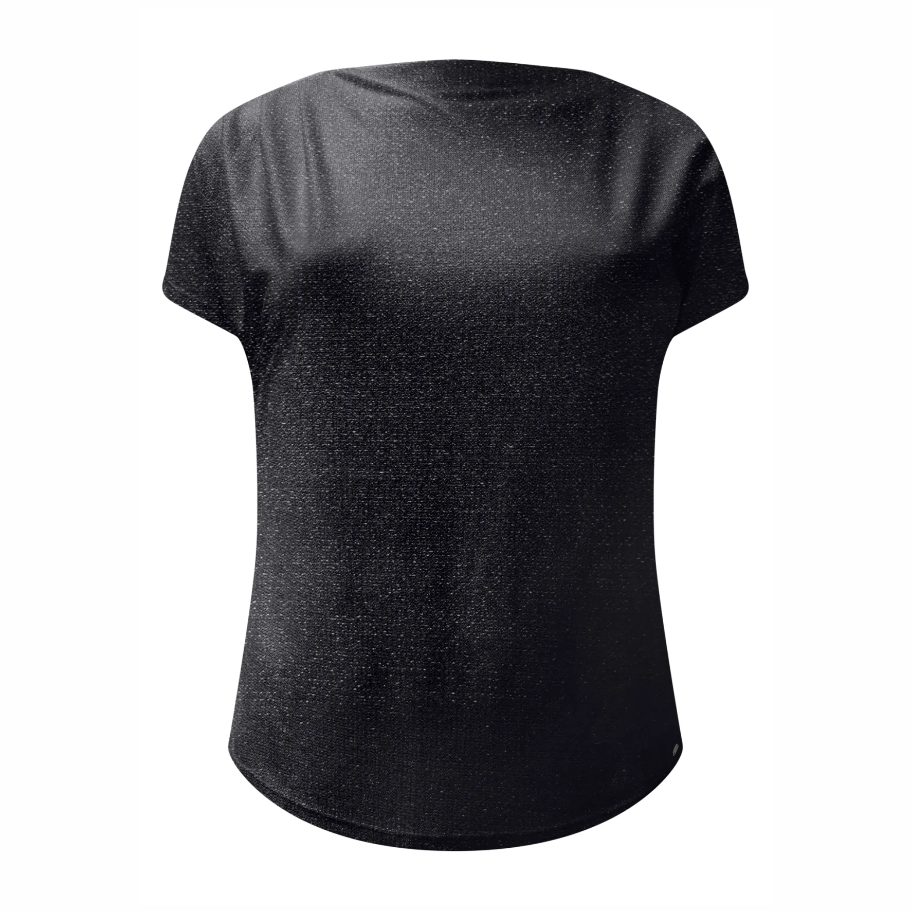 Blusa Feminina Plus Size Manga Curta C5137 Preto