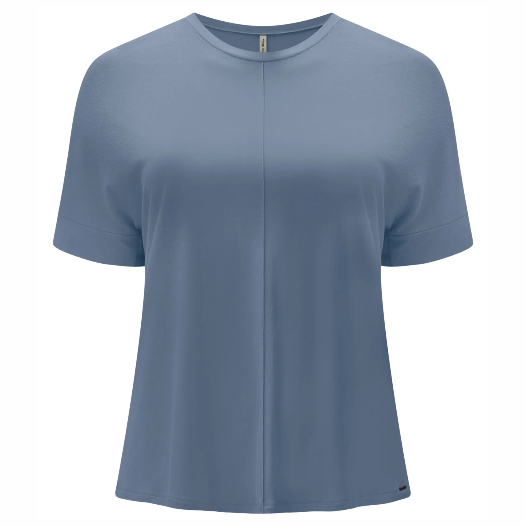 Blusa Feminina Plus Size Manga Curta C5192 Azul