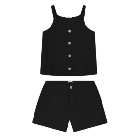 Conjunto Feminino Verão Plus Size Ref S01881 Preto