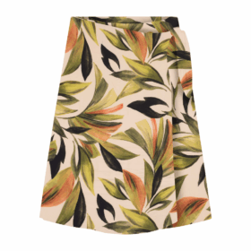 Saia Mid Plus Size Ref S01885 Estampa Verde