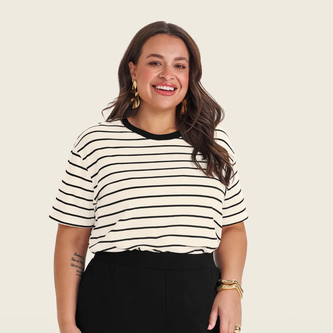 Blusa Feminina Plus Size Ref SB01959 Off White